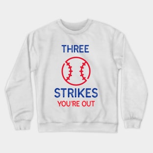 Funny Baseball Design for Baseball lovers. Crewneck Sweatshirt